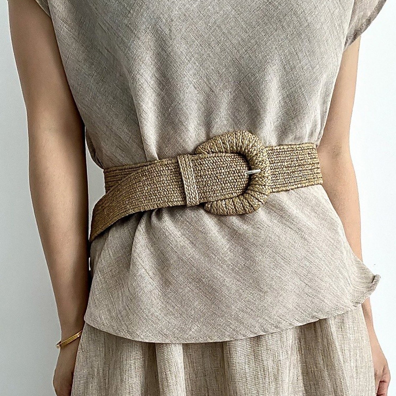 Bohemian vacation-style polyester fiber woven belt