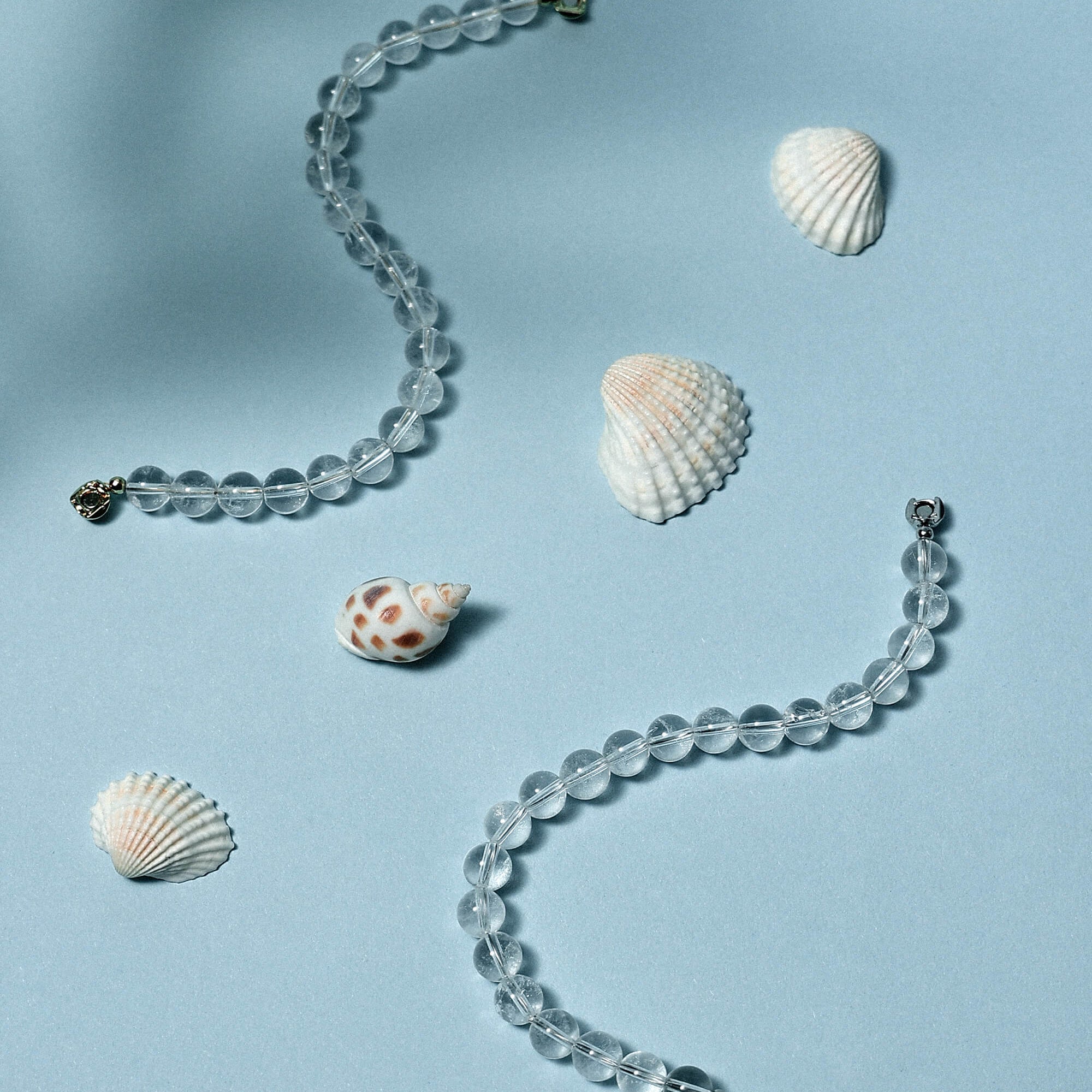 Magnetic Clasp Clear Quartz Bracelet