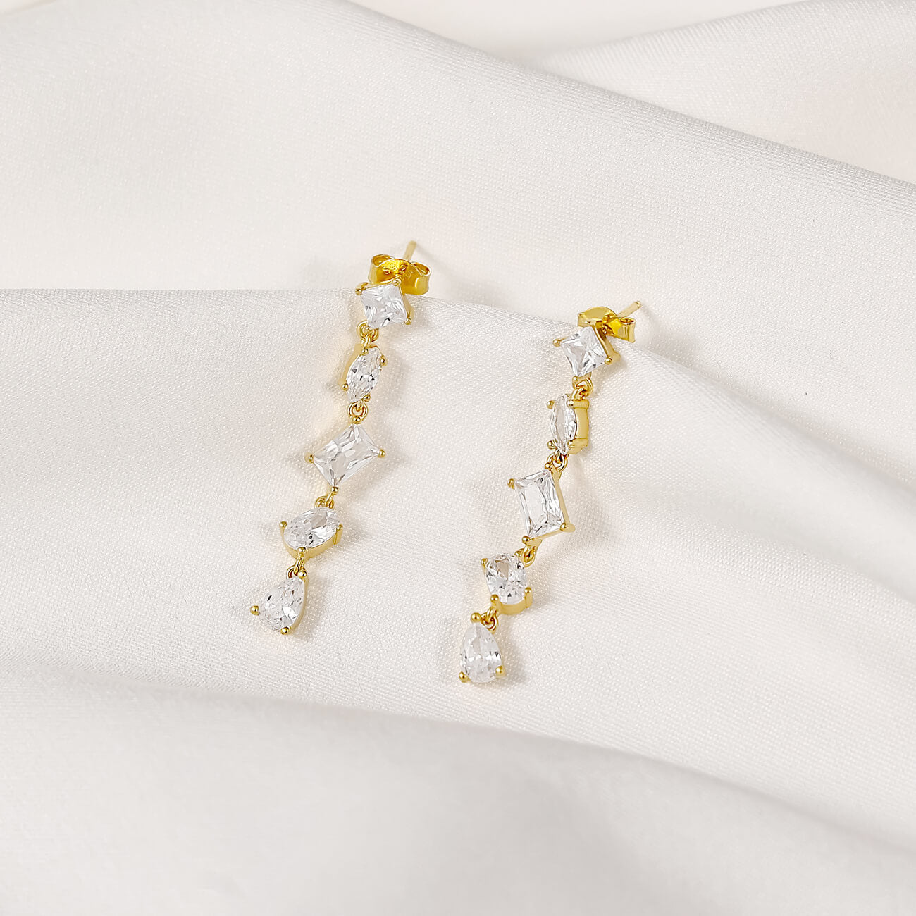Echo of Cascading Lustre Earrings