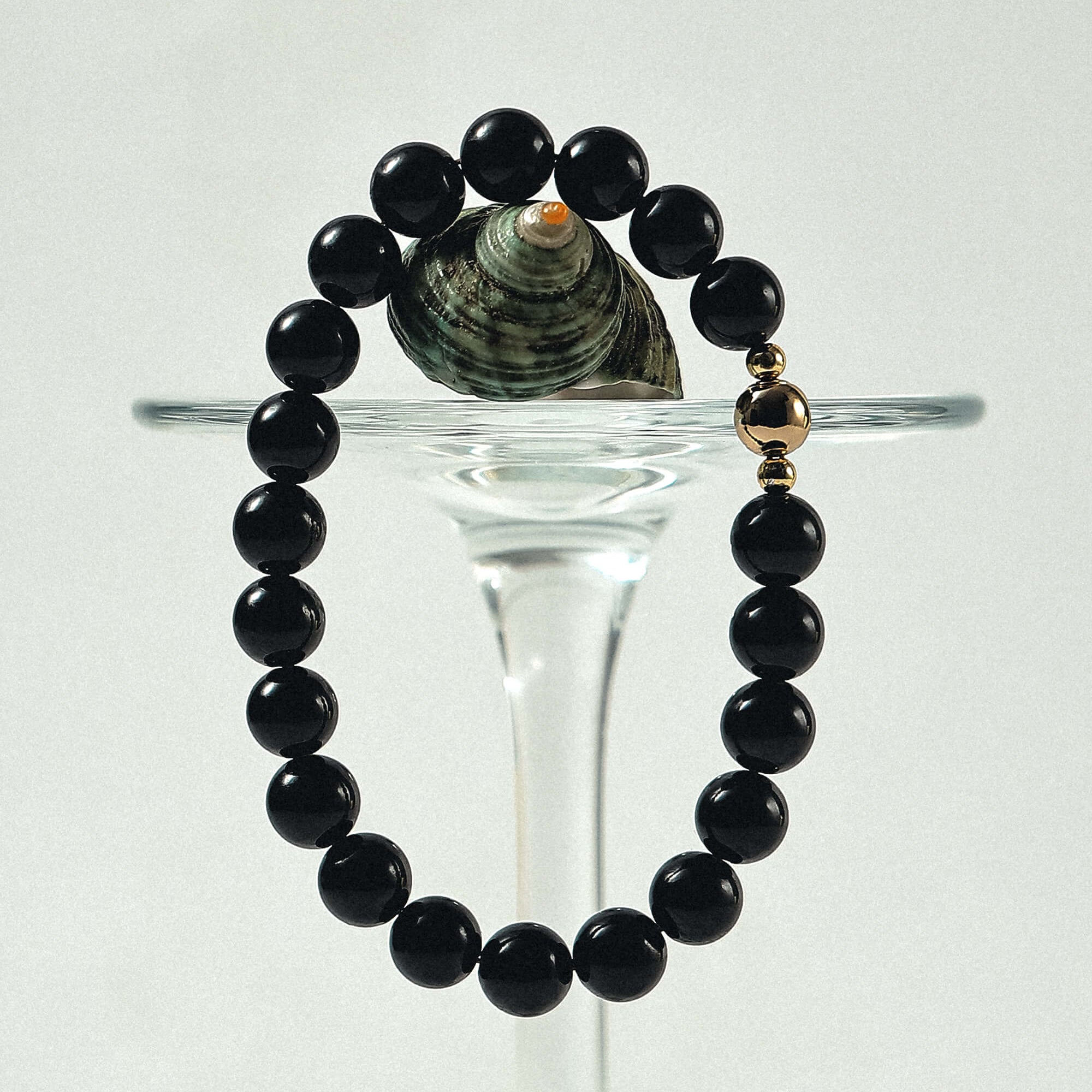 Magnetic Clasp Black Tourmaline Bracelet