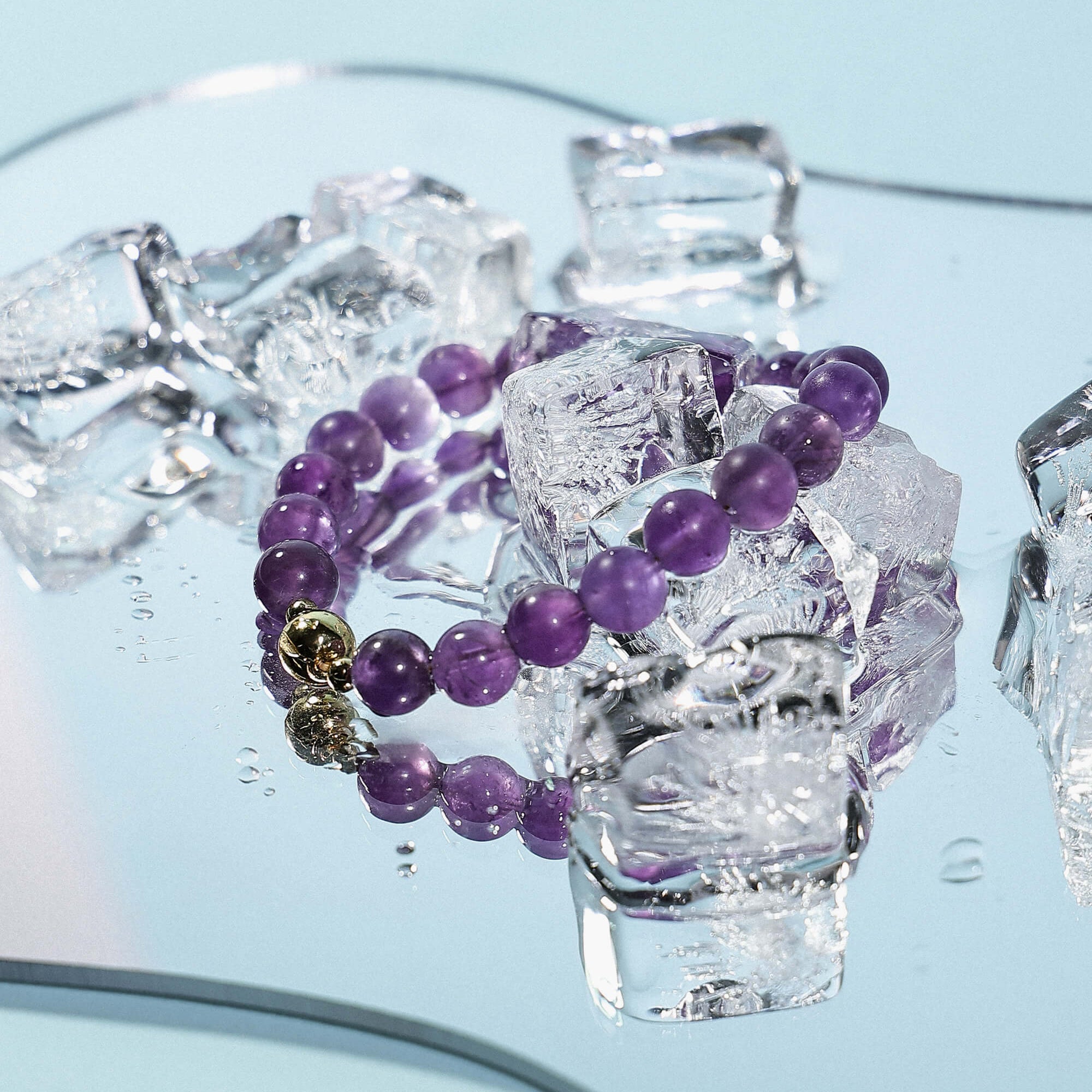 Magnetic Clasp Amethyst Bracelet