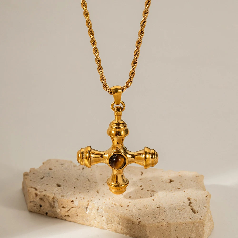 Golden Cross Necklace
