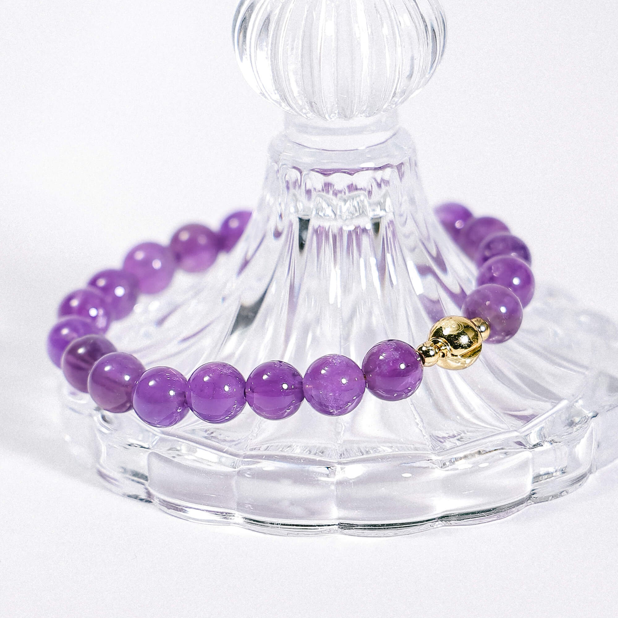 Magnetic Clasp Amethyst Bracelet