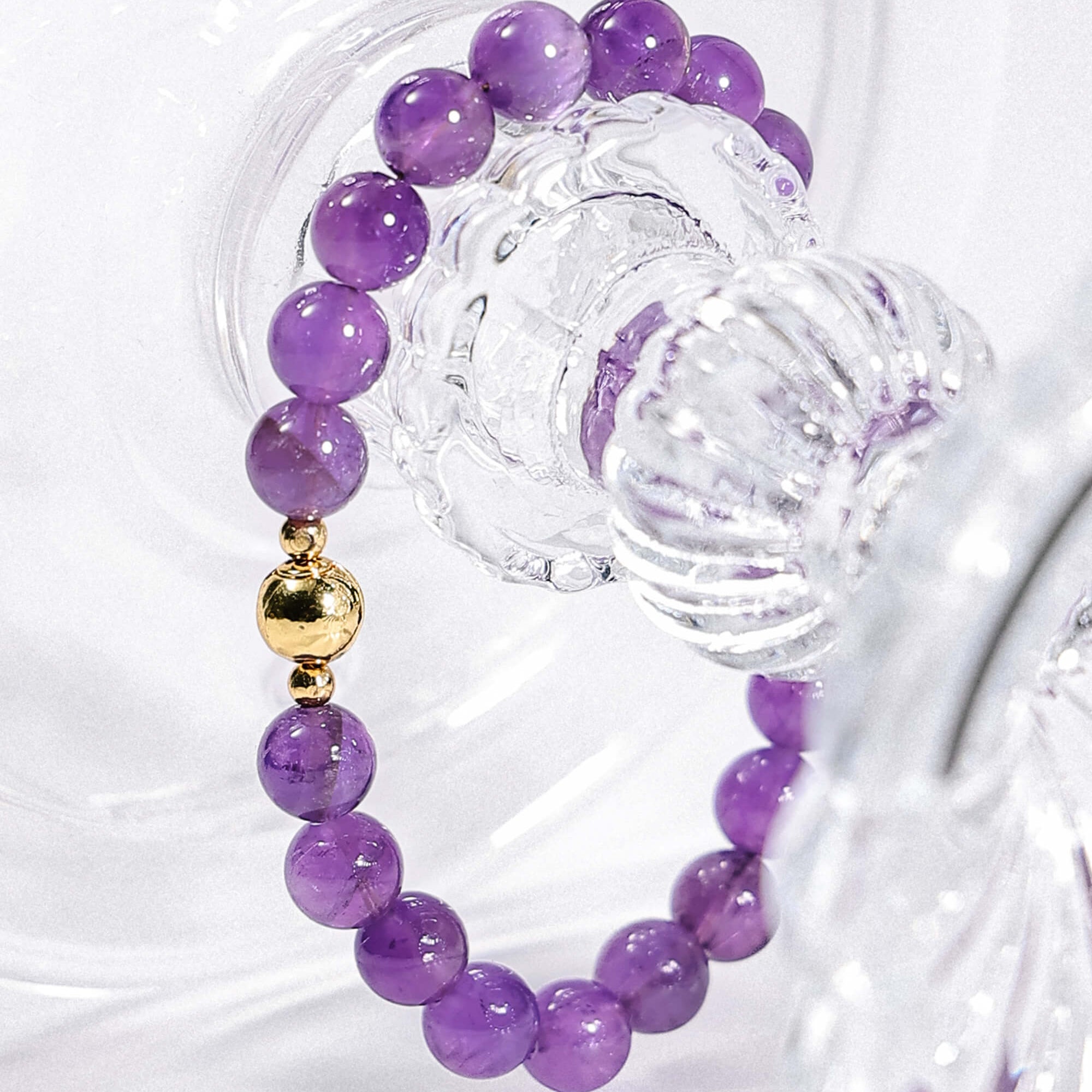 Magnetic Clasp Amethyst Bracelet