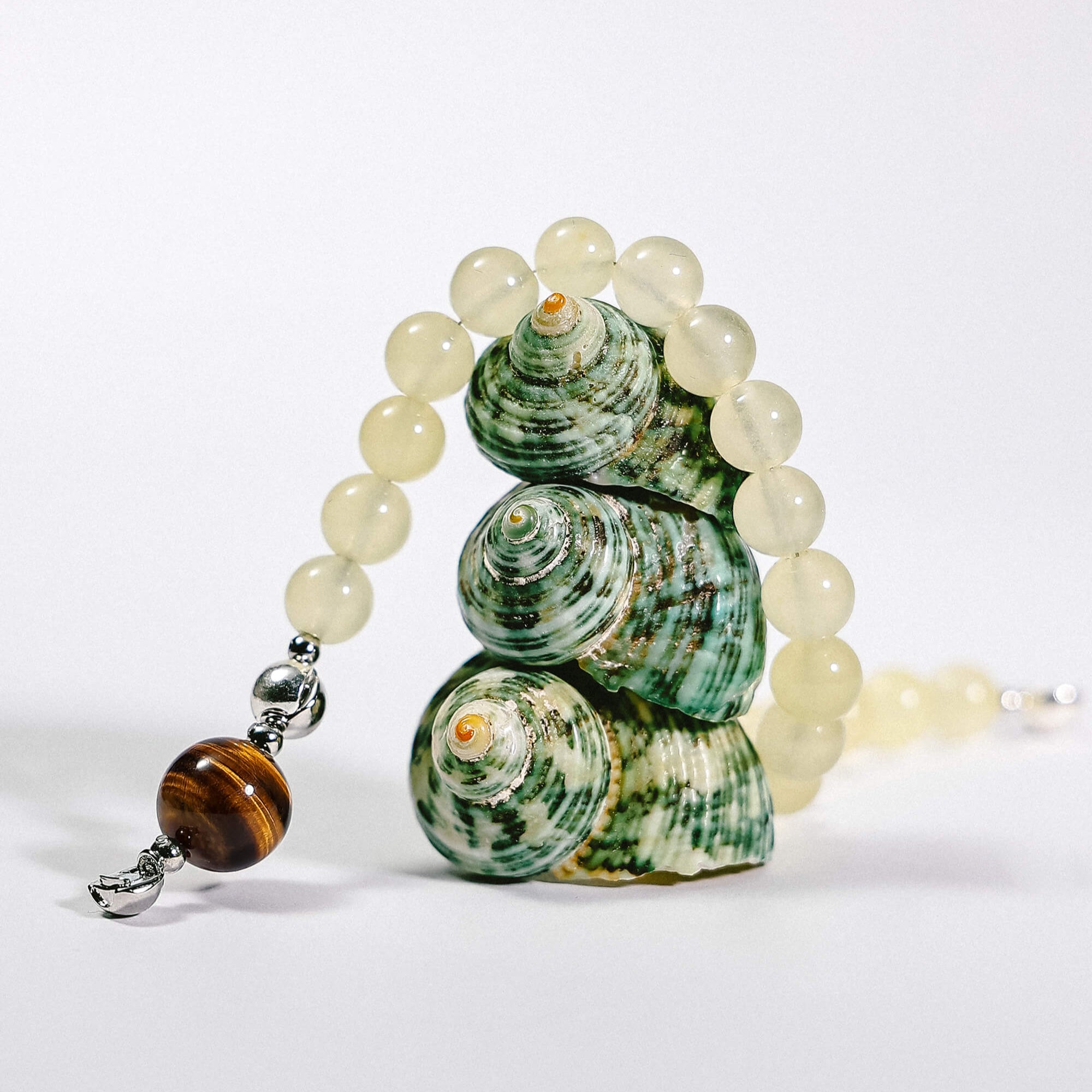 Magnetic Clasp Yellow Chalcedony Bracelet