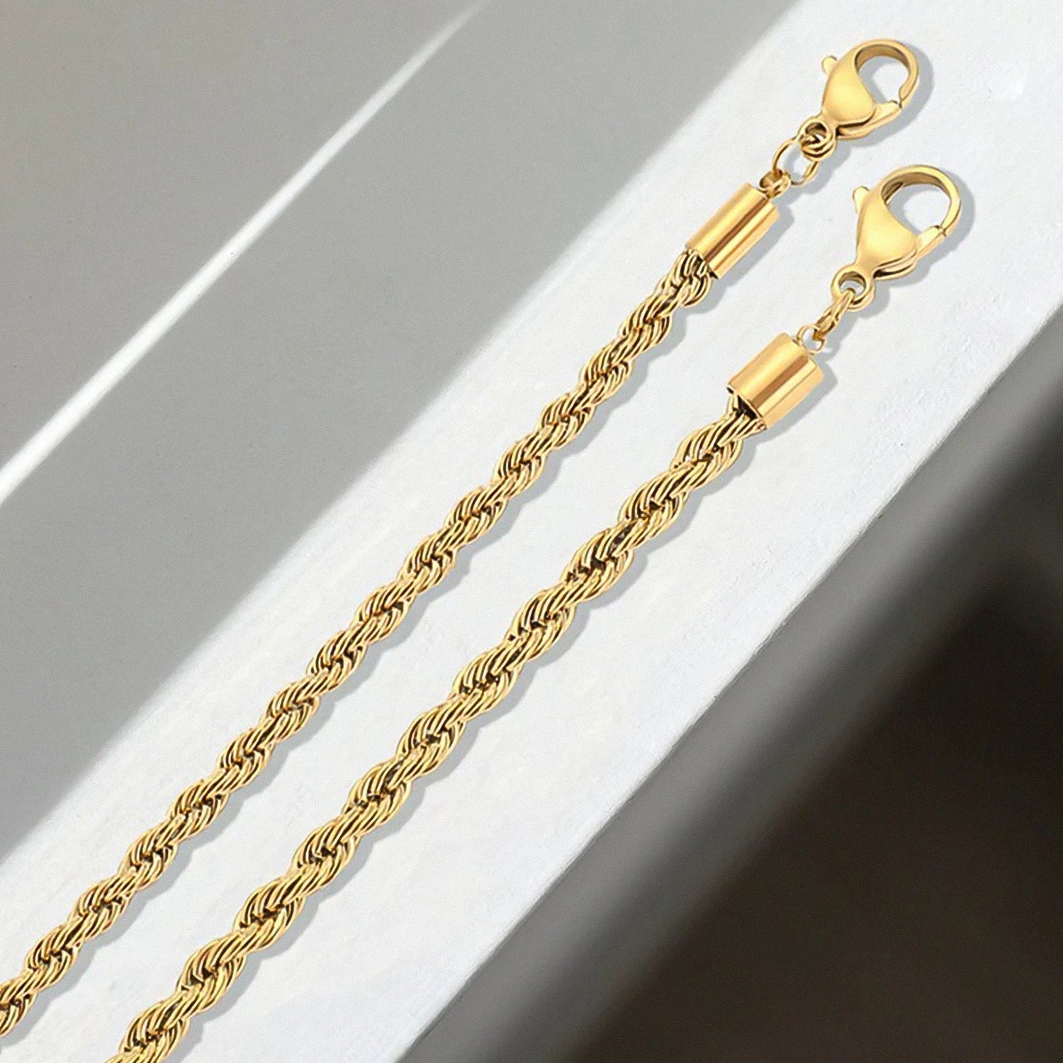 Golden Flow Rope Chain