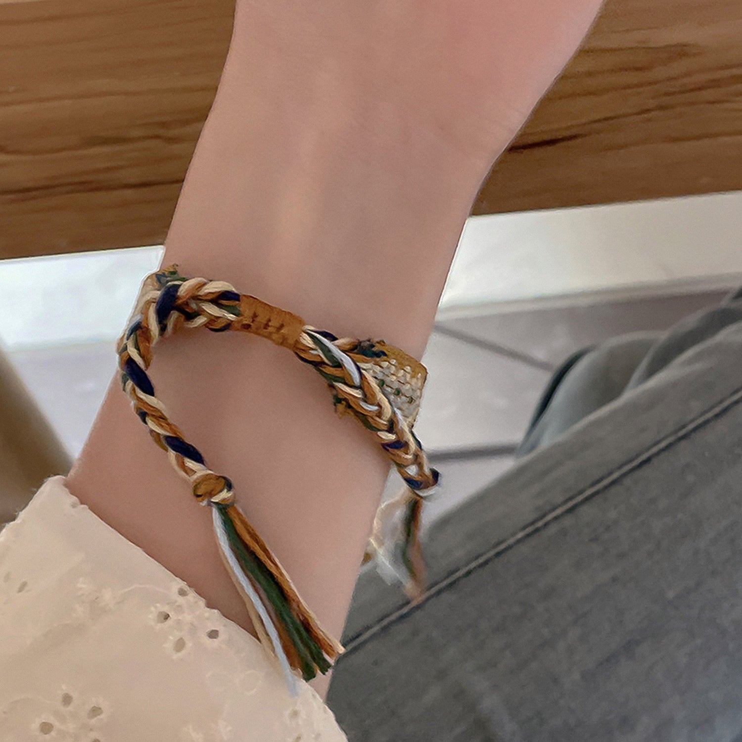 Bohemian hand-woven bracelet