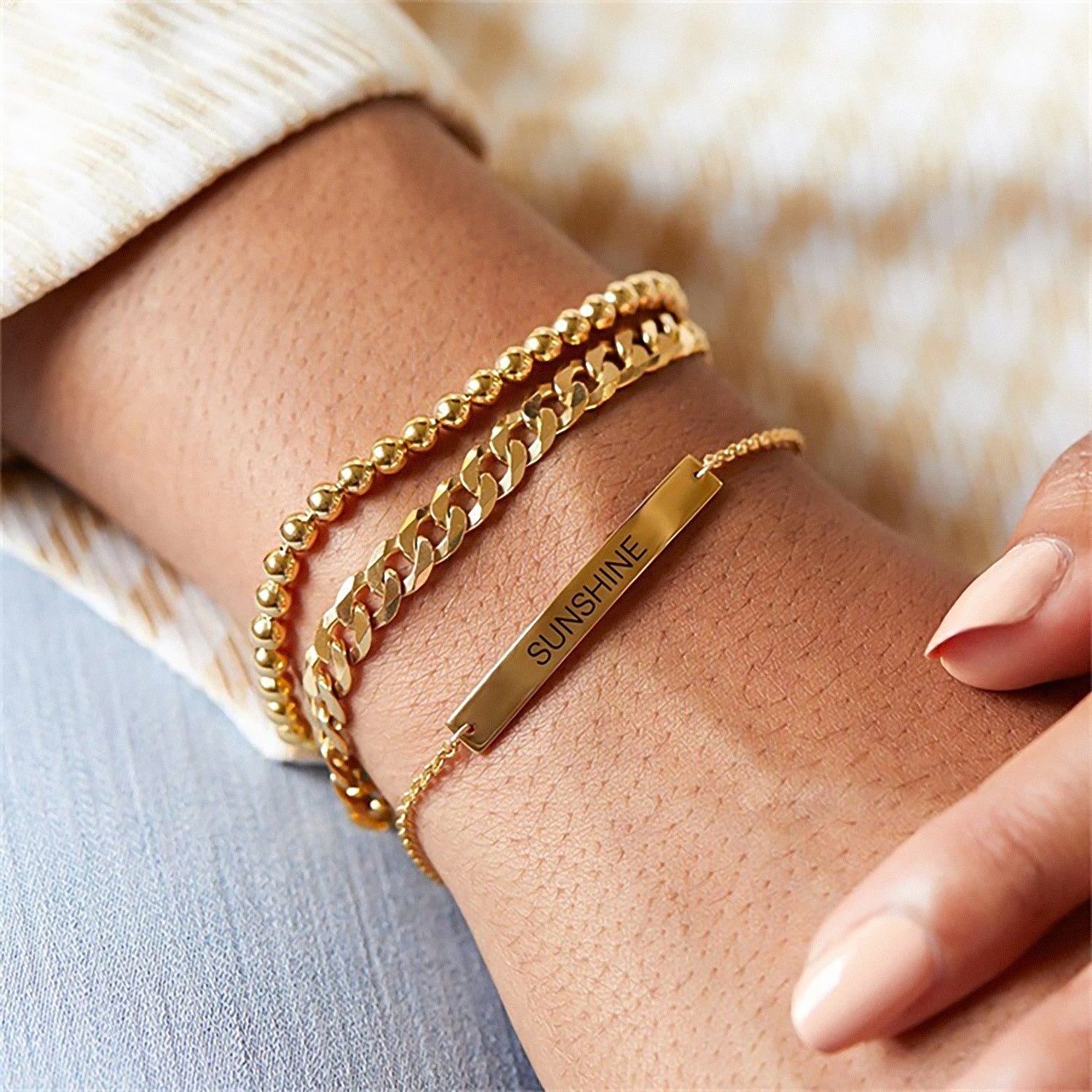 Golden Chain Link Bracelet