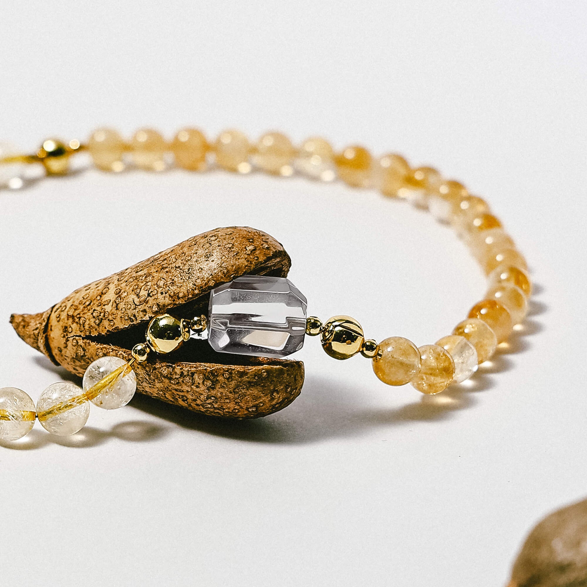Magnetic Clasp Citrine Necklace