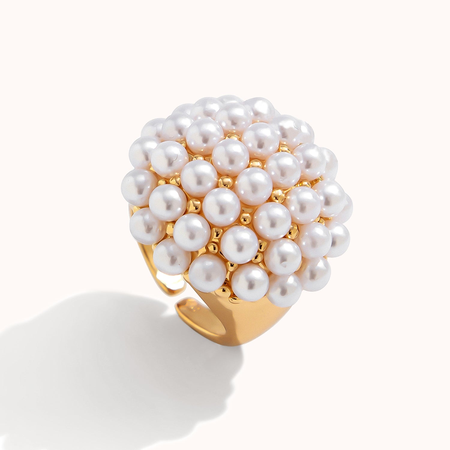 Pearl bouquet style ring