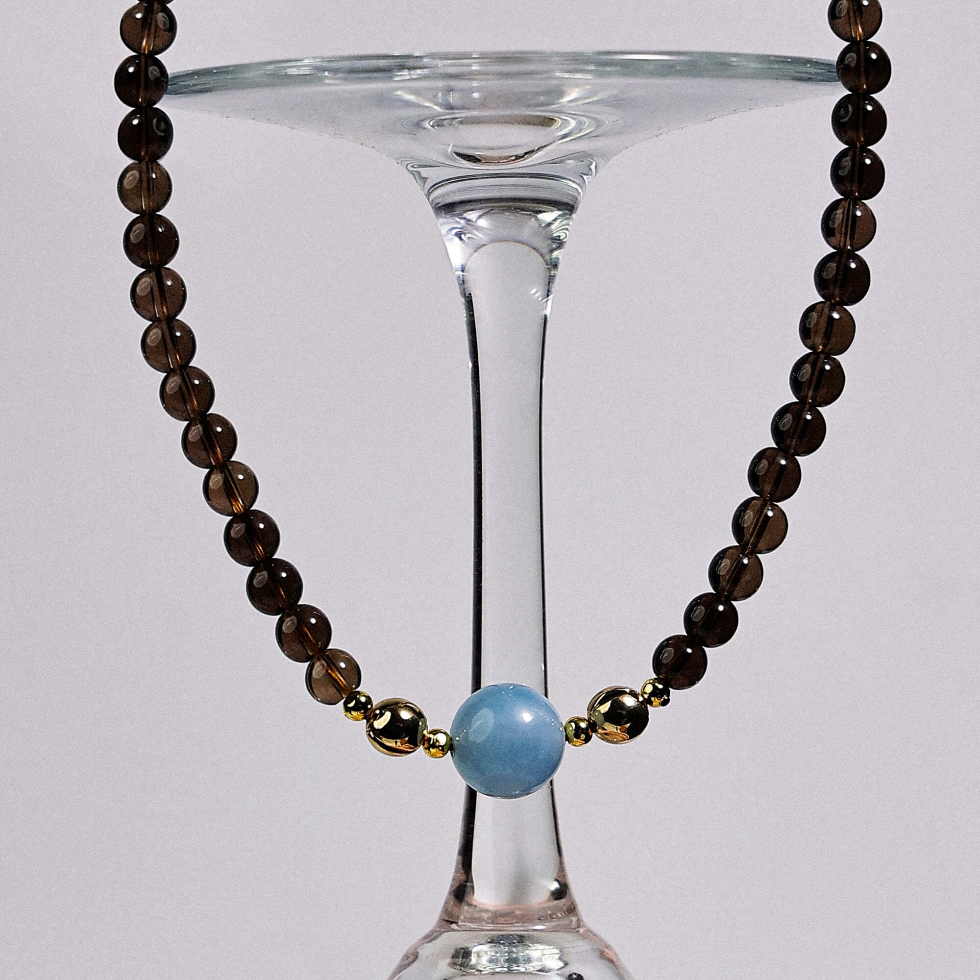 Magnetic Clasp Smoky Quartz Necklace