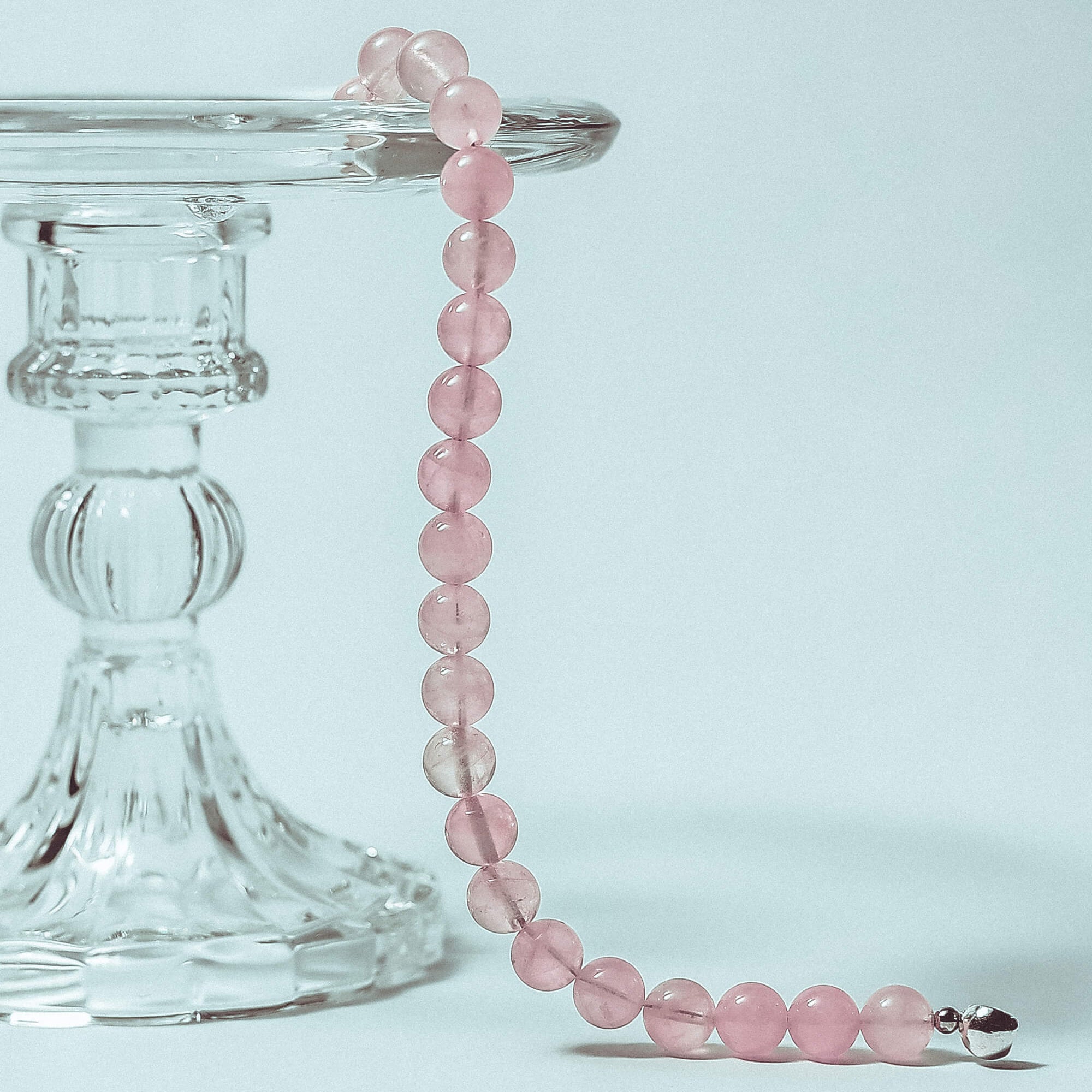 Magnetic Clasp Rose Quartz Bracelet