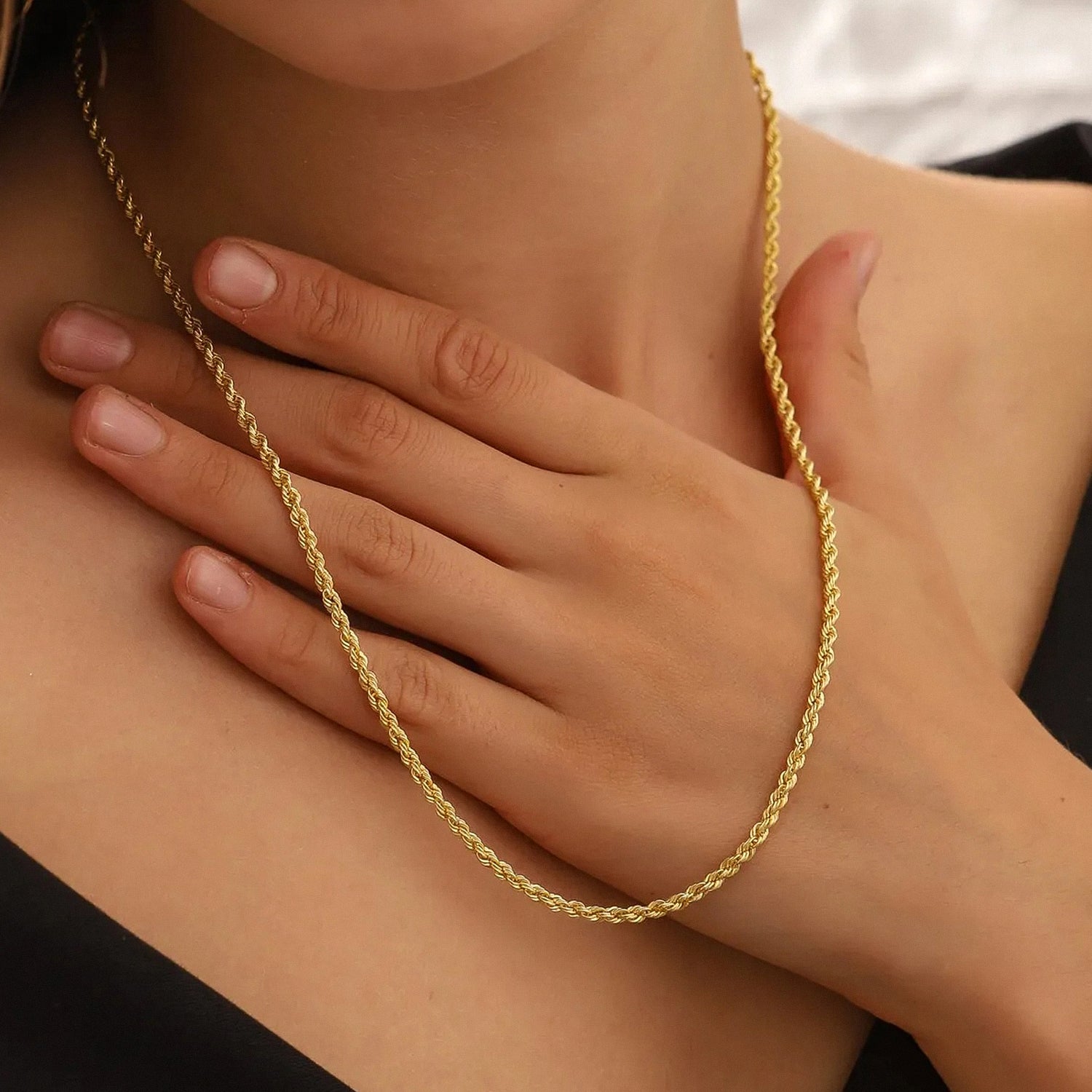 Golden Flow Rope Chain