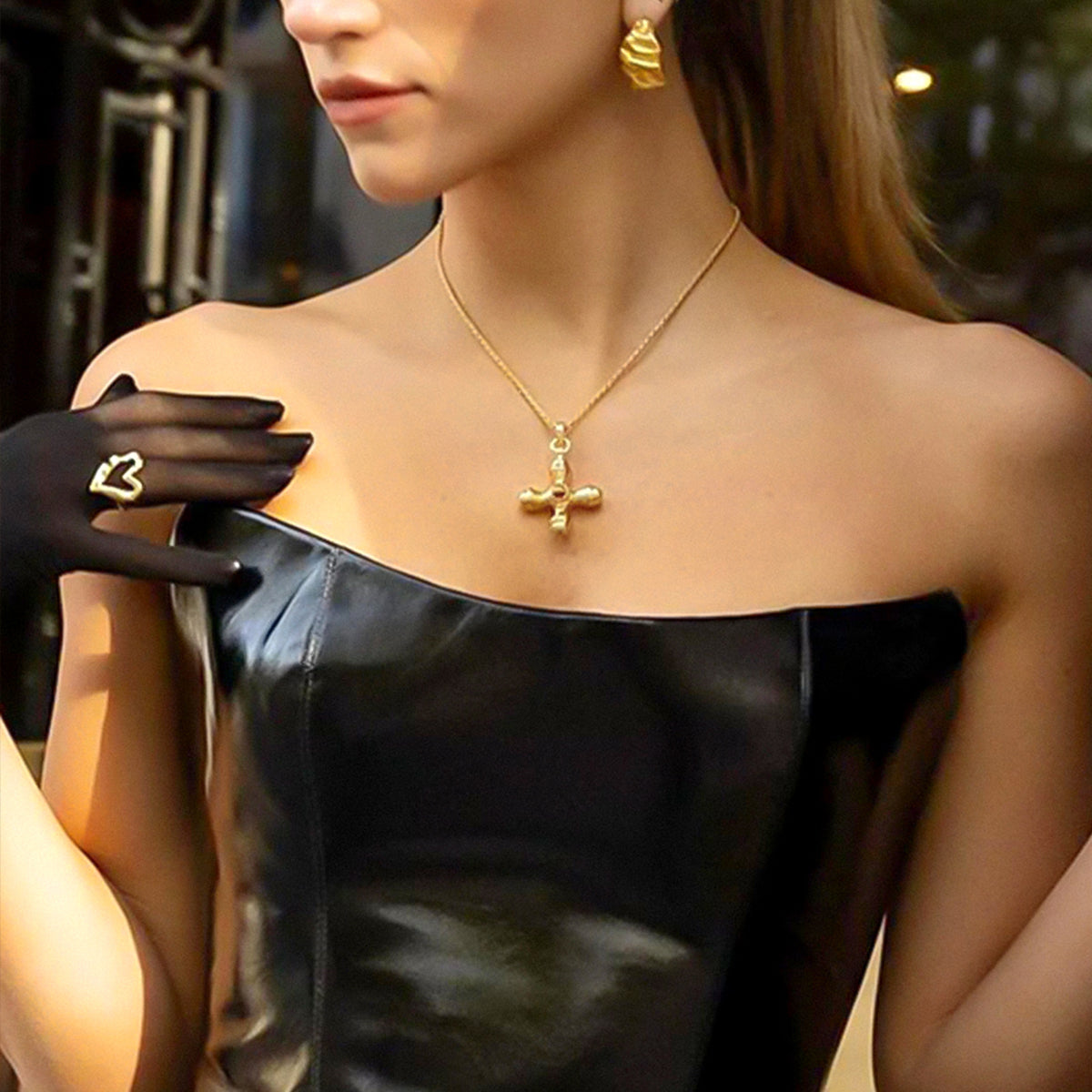 Golden Cross Necklace