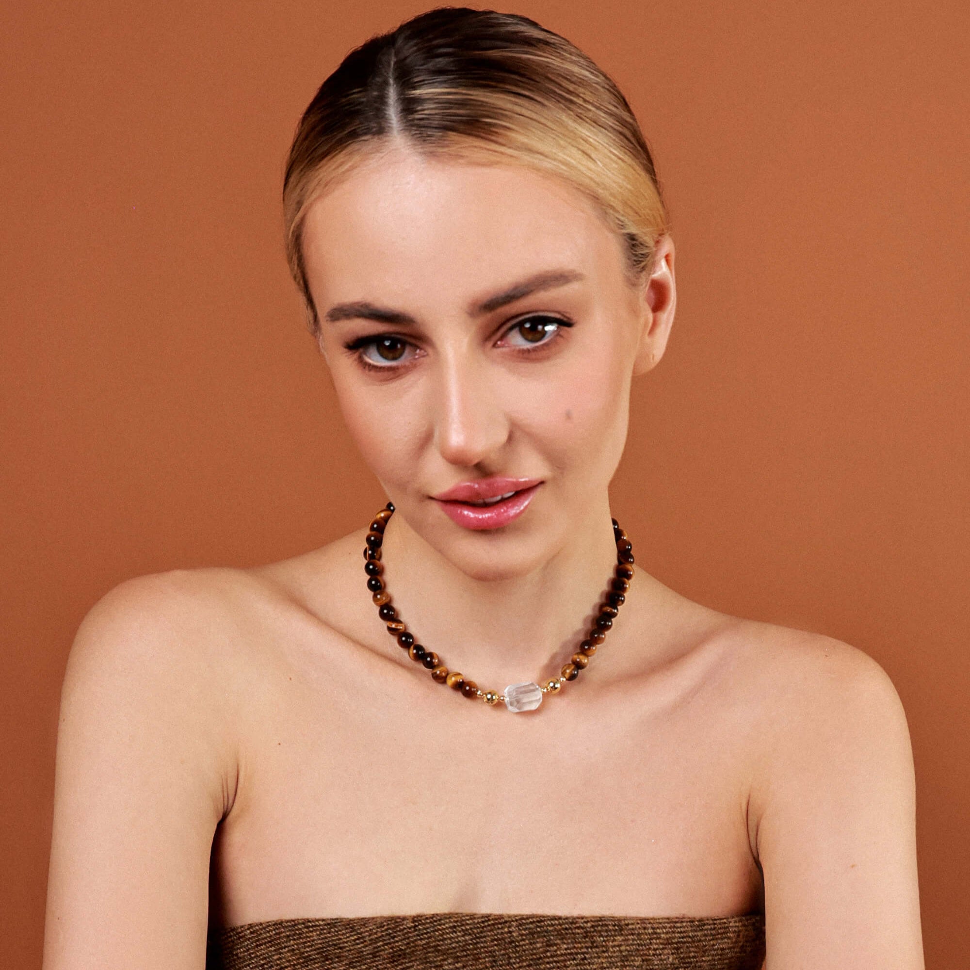 Magnetic Clasp Tiger's Eye Necklace