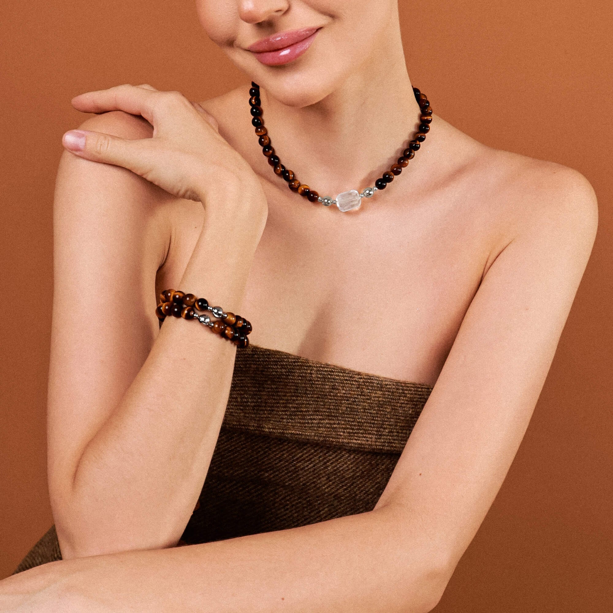 Magnetic Clasp Tiger's Eye Bracelet