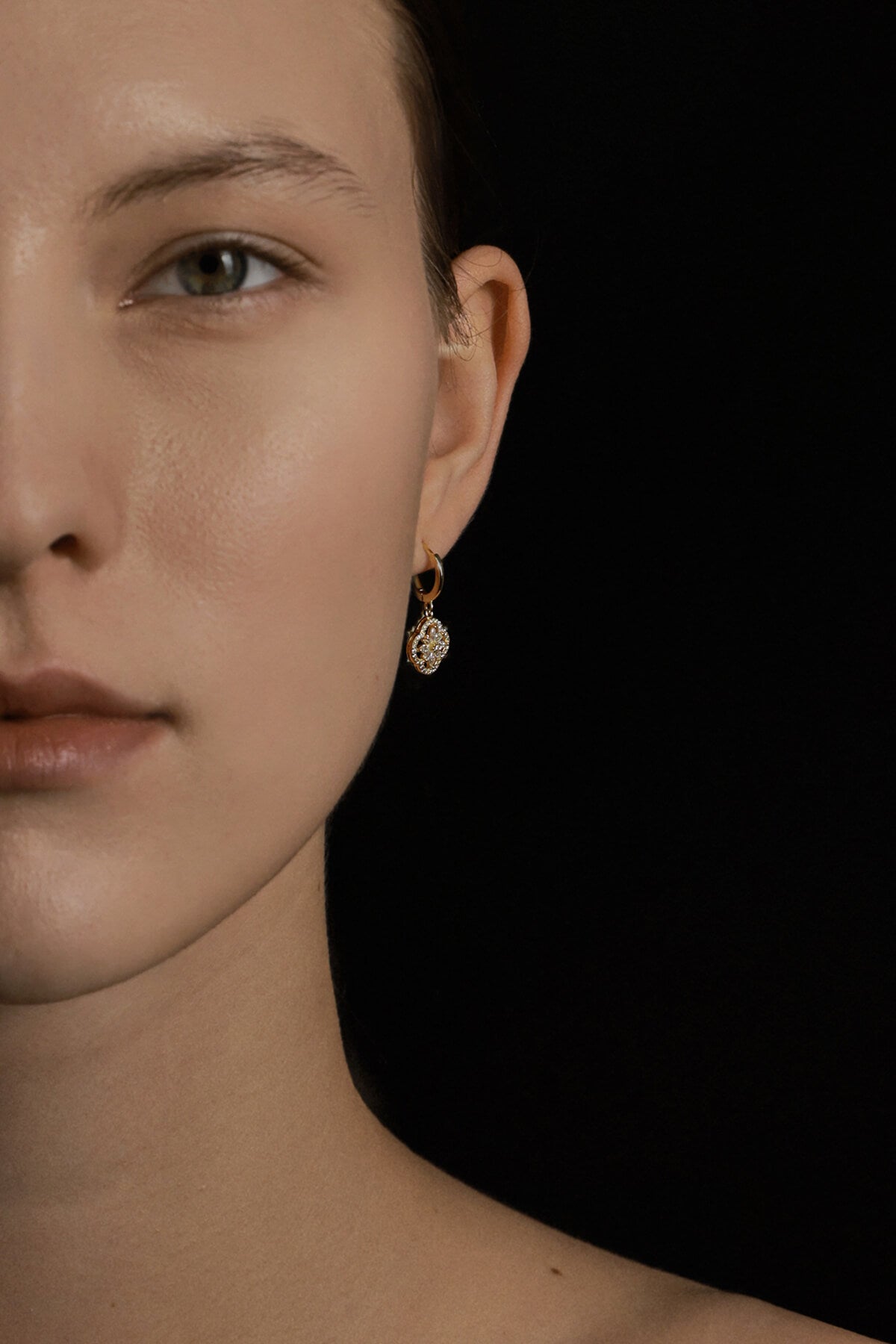 Echo of Floral Silhouette Earrings