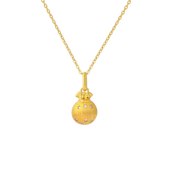 18K Gold Lucky Bag Pendant