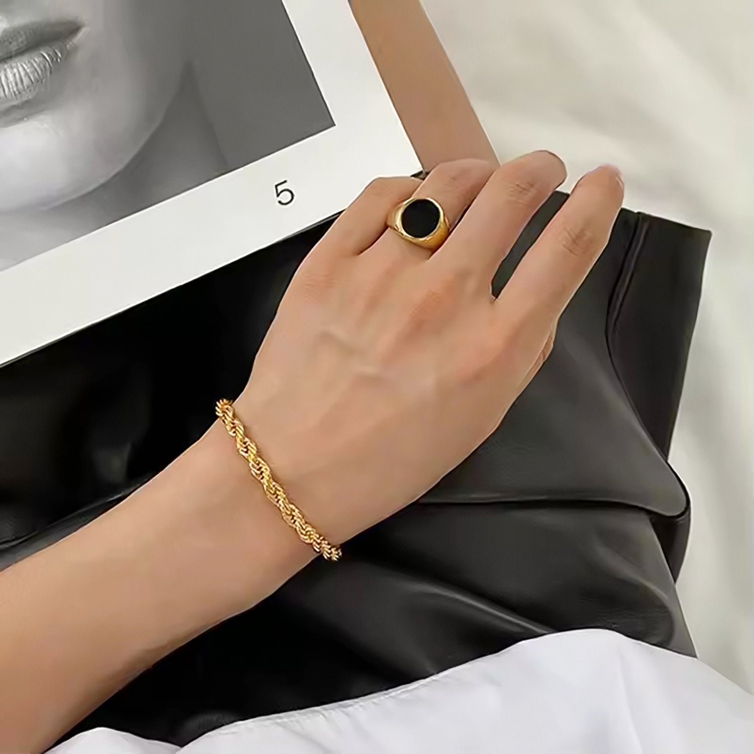 Golden Twist Bracelet