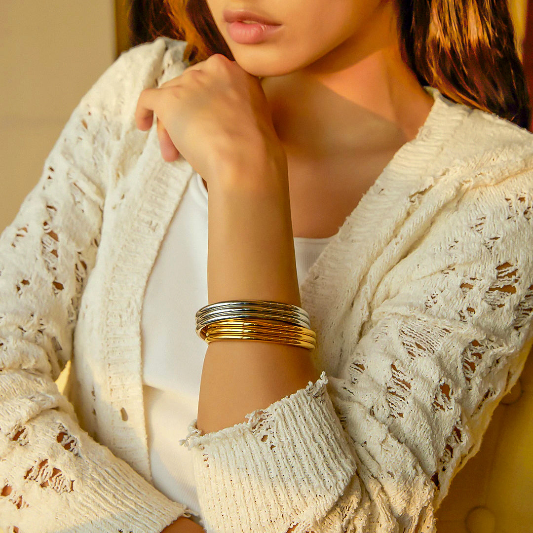 Golden Trio Cuff