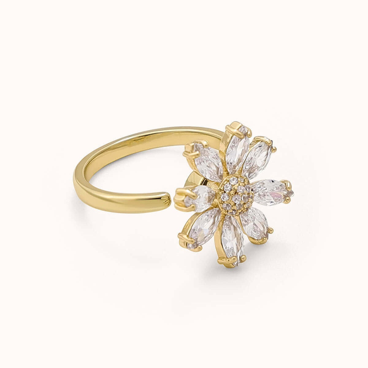 Echo of Whirling Daisies Ring