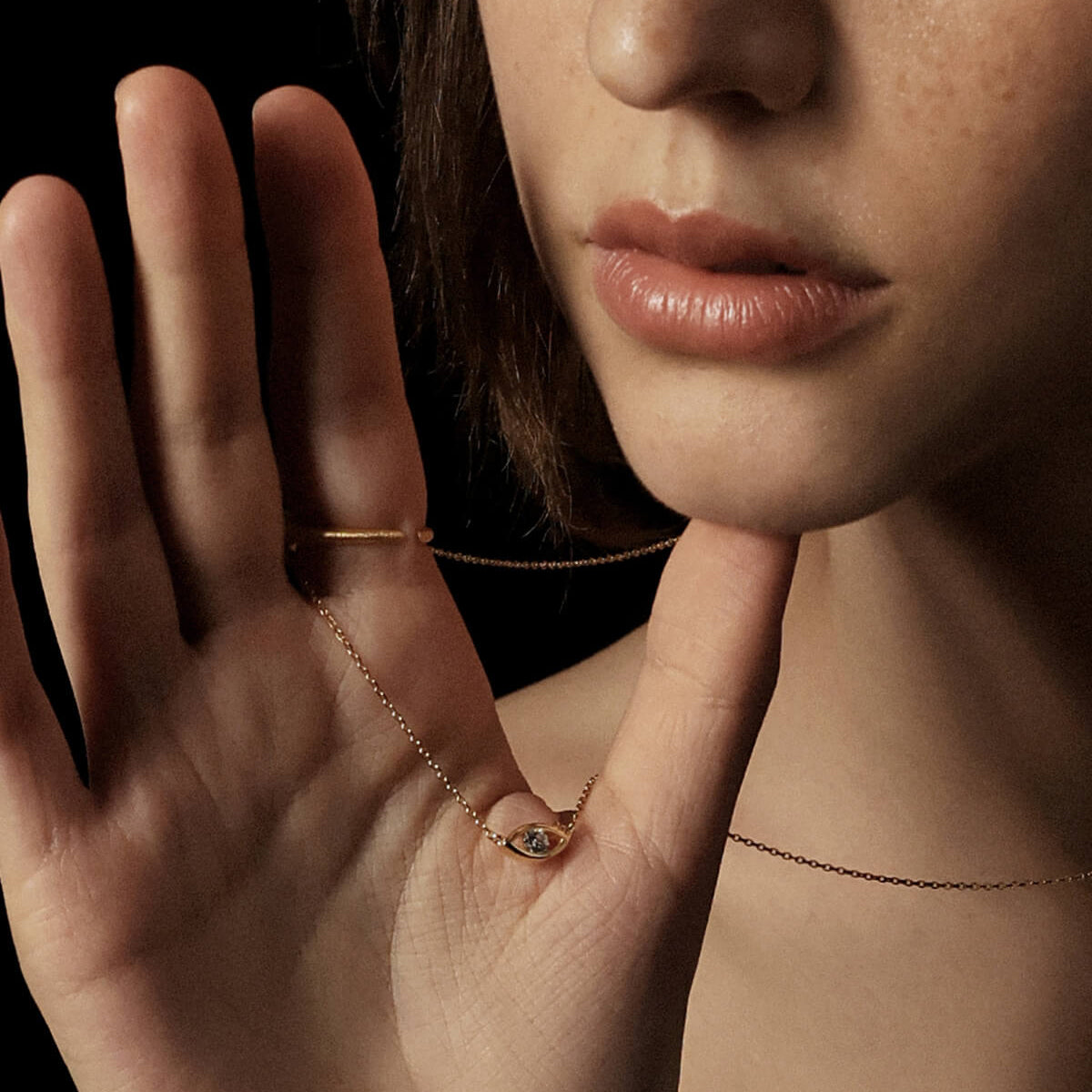 Golden Eye  Necklace