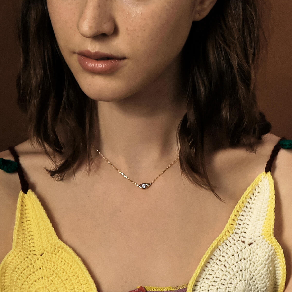 Golden Eye  Necklace