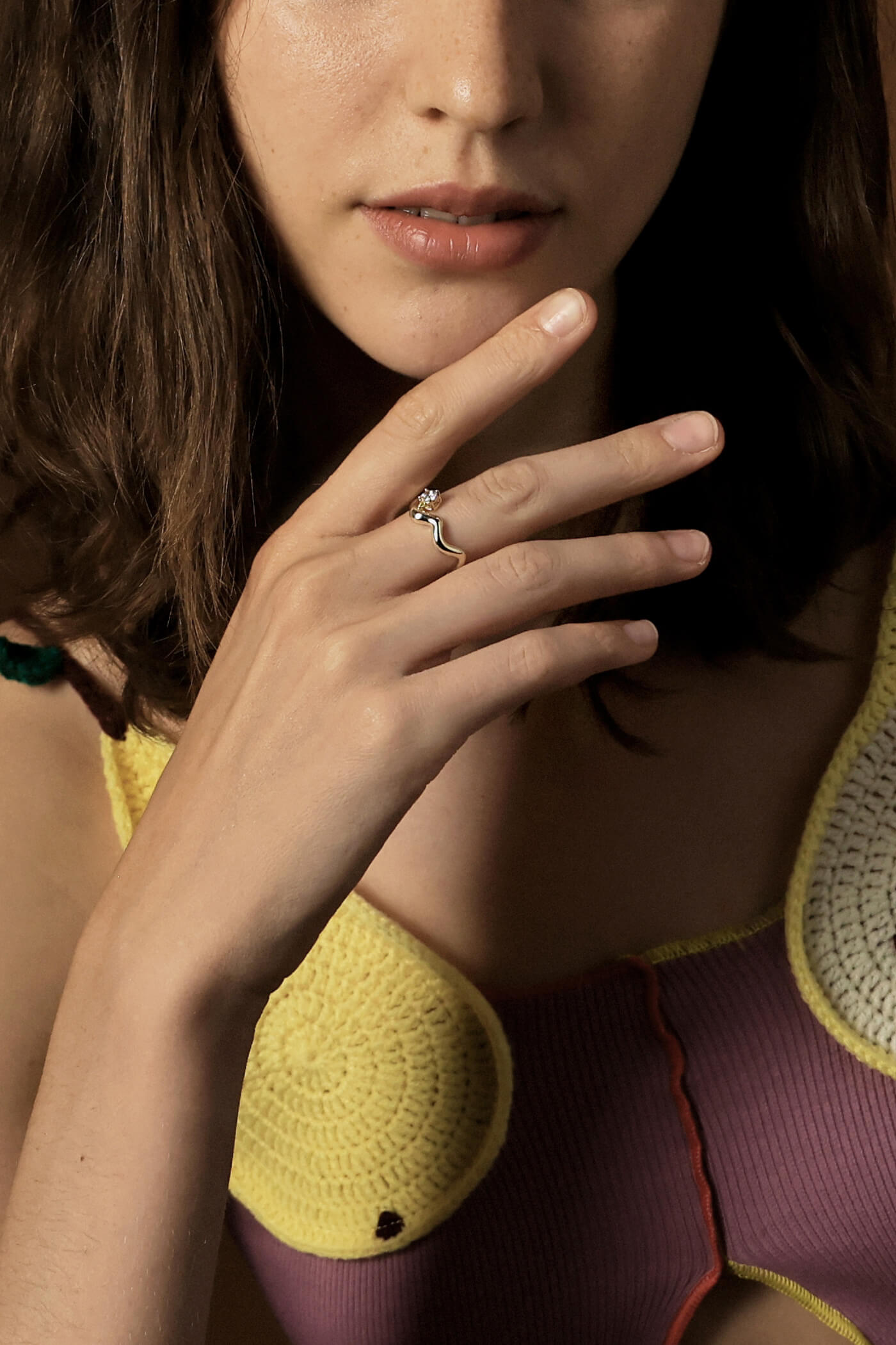 Fluid Curves Ring