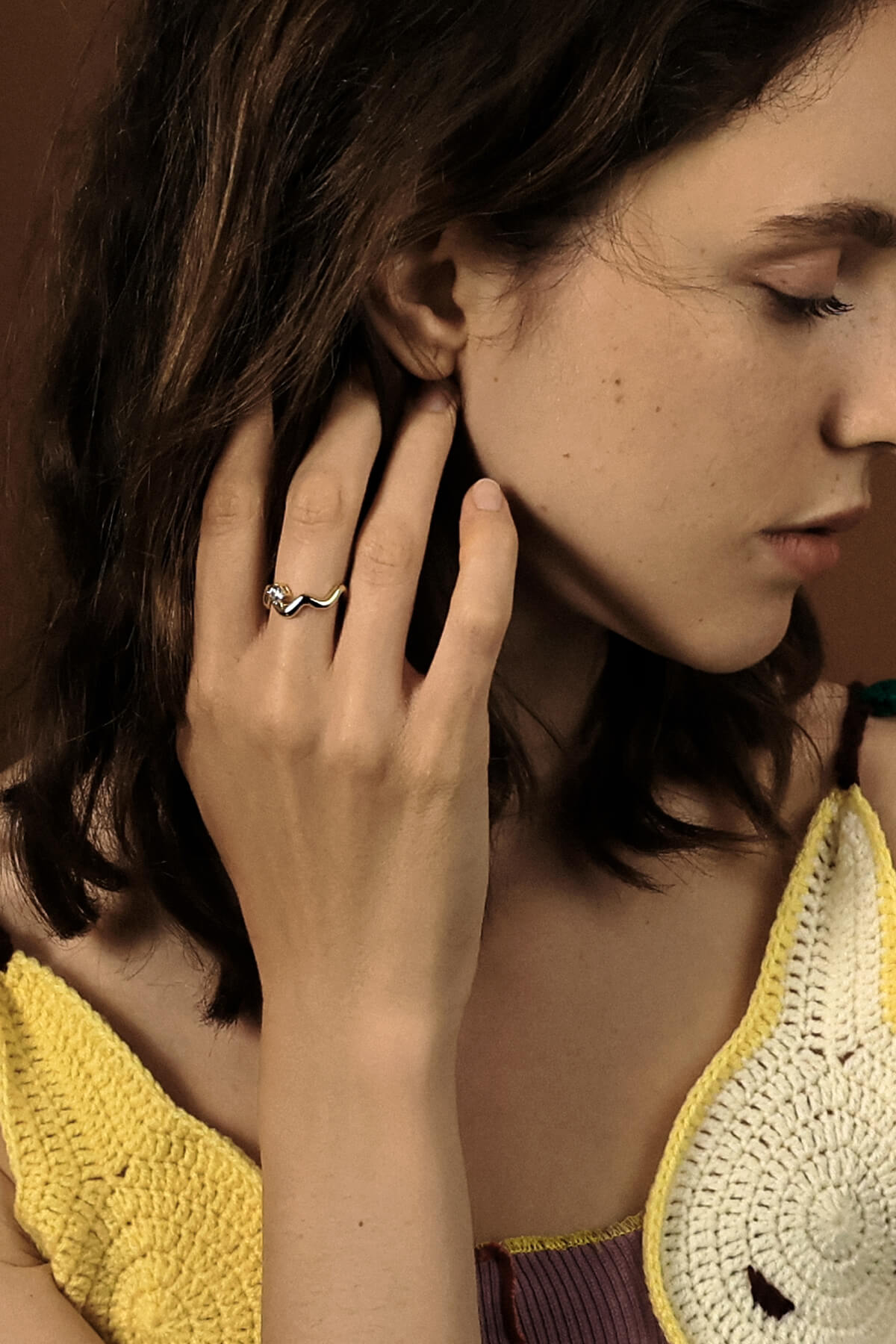 Fluid Curves Ring