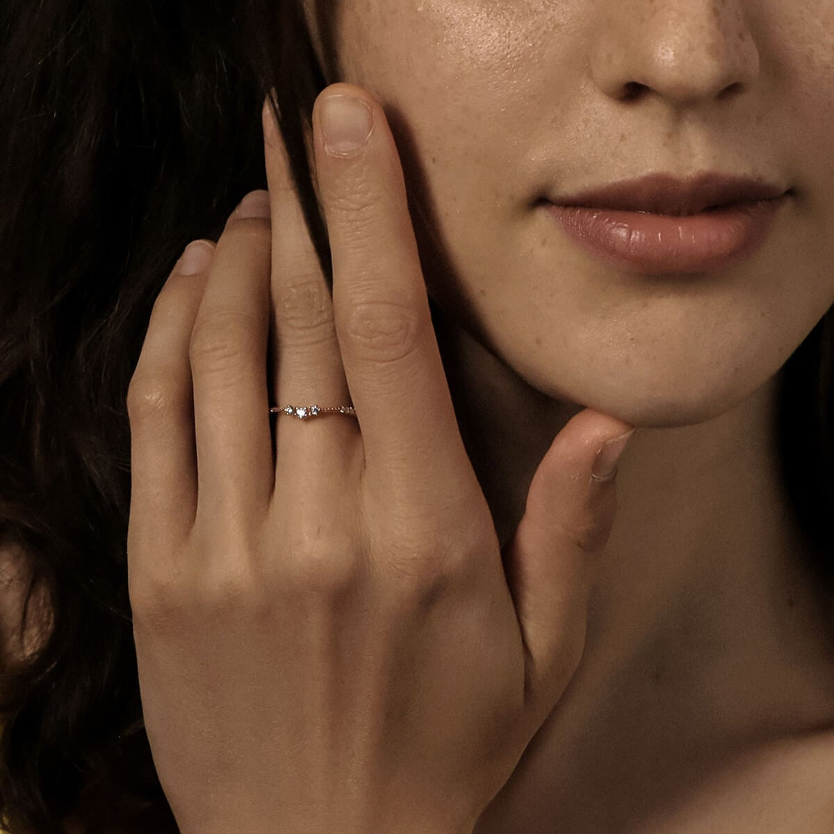 Trio Halo Ring