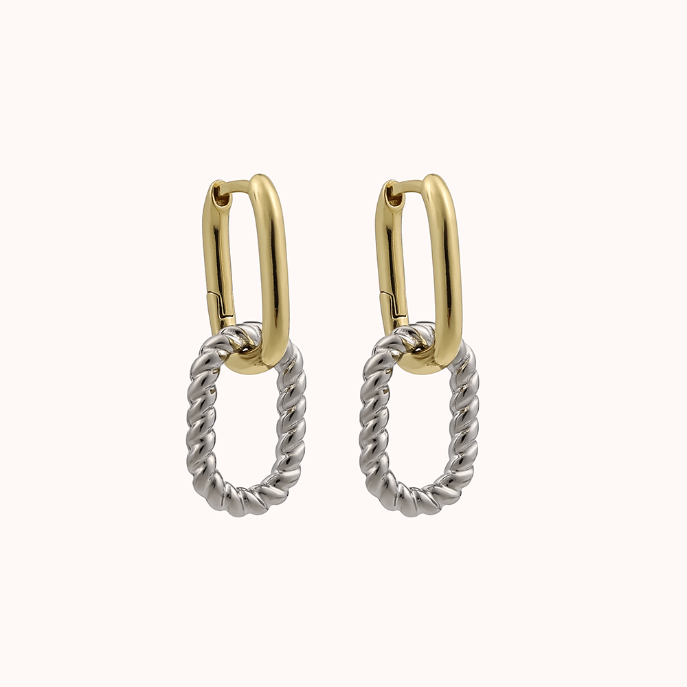 18k Yellow Gold & Silver