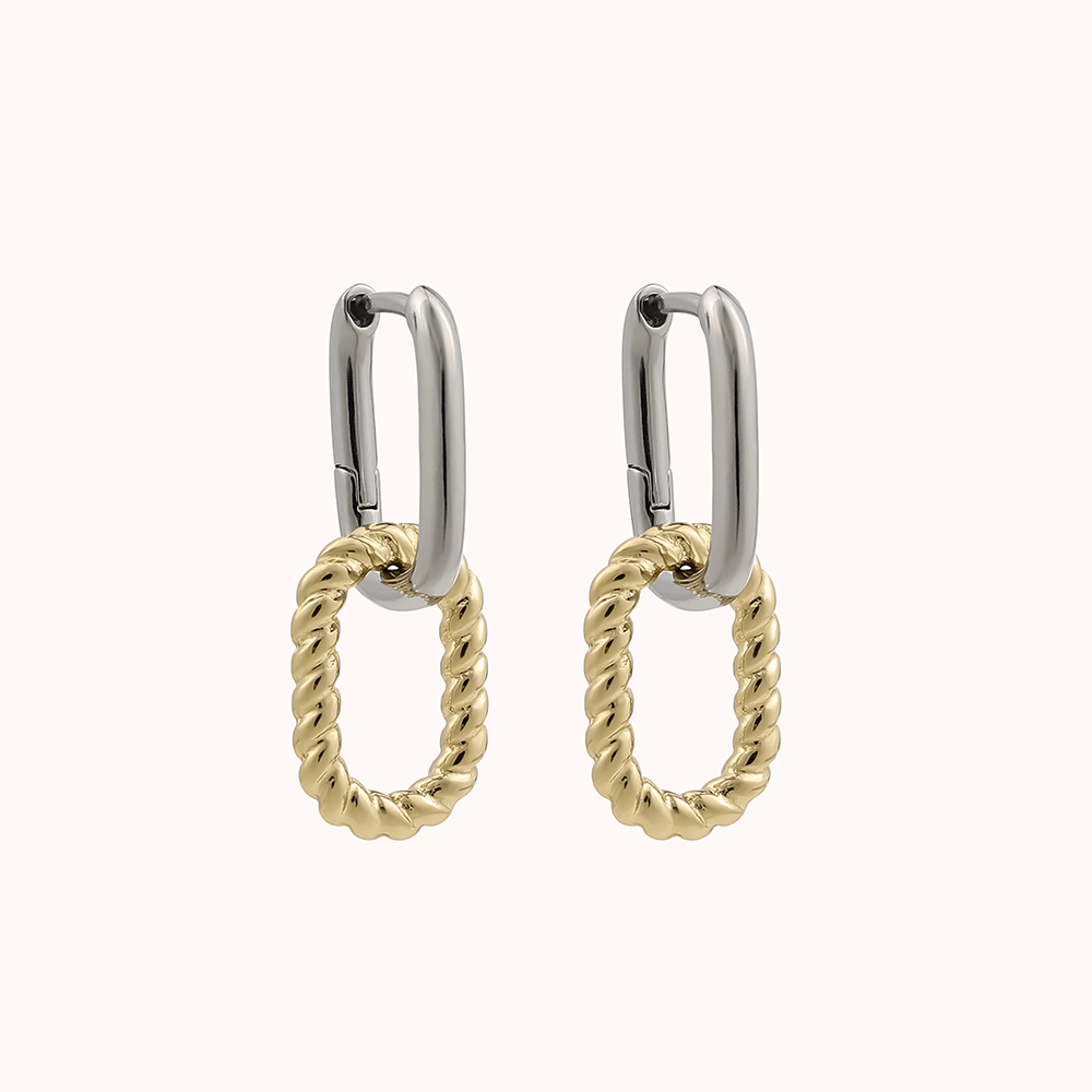 Silver & 18k Yellow Gold