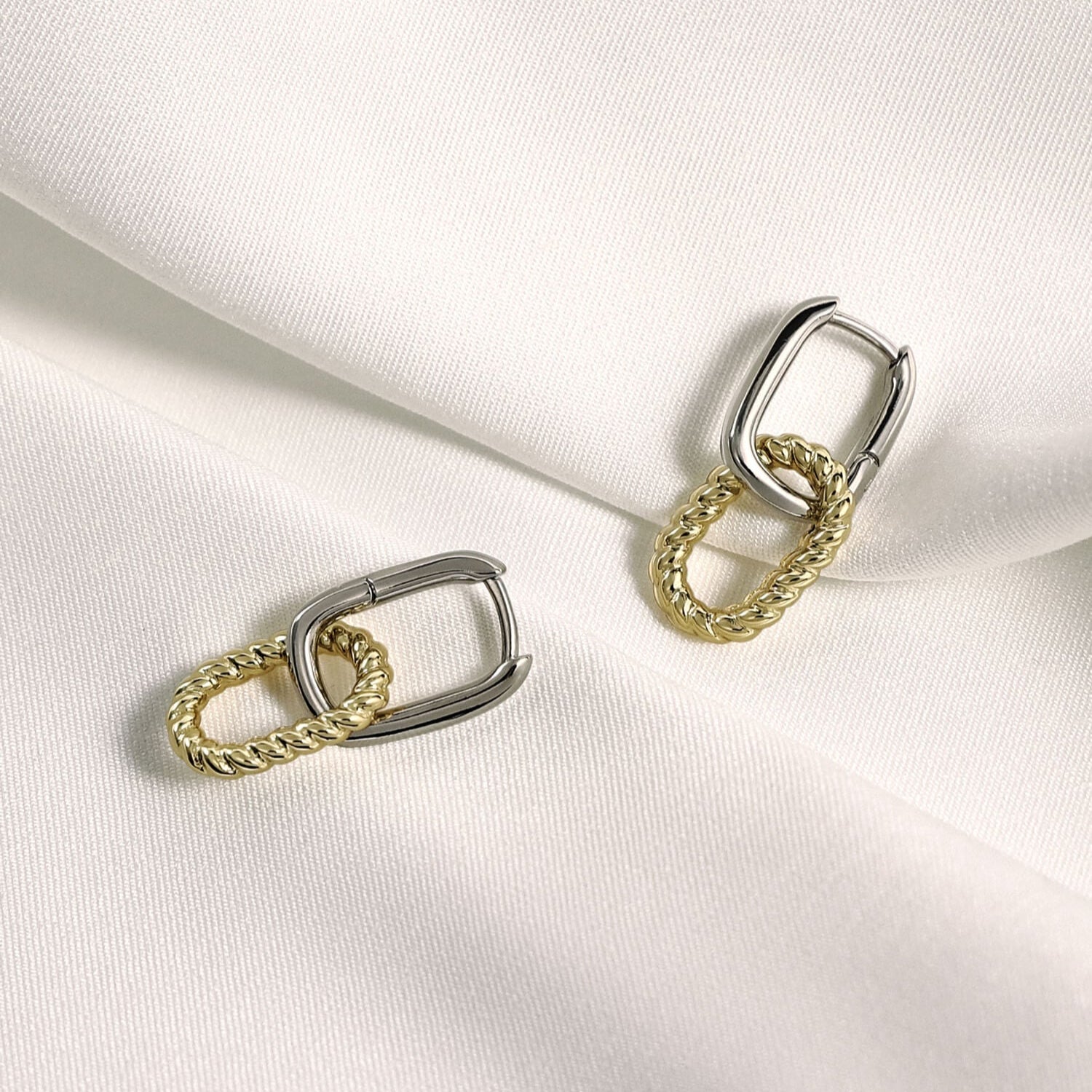 Silver & 18k Yellow Gold