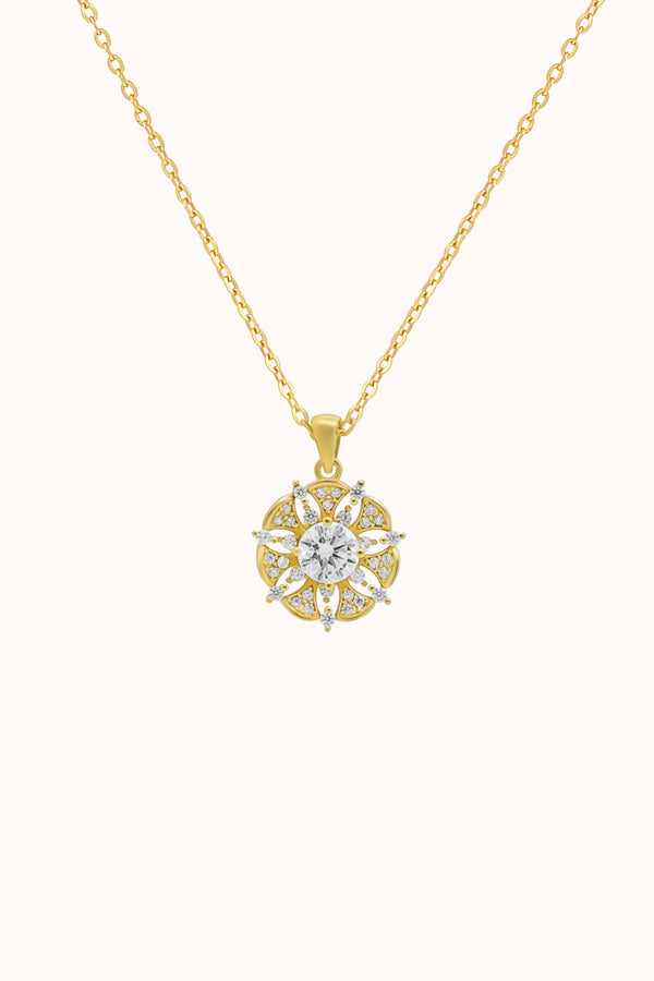 Echo of Floral Silhouette Necklace